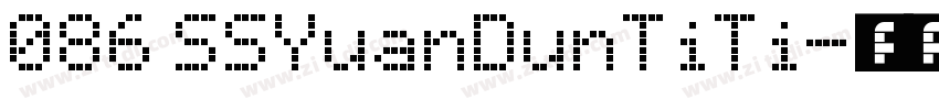 086 SSYuanDunTiTi字体转换